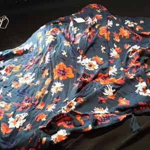 Mud Pie NWT one size kimono w/tassels